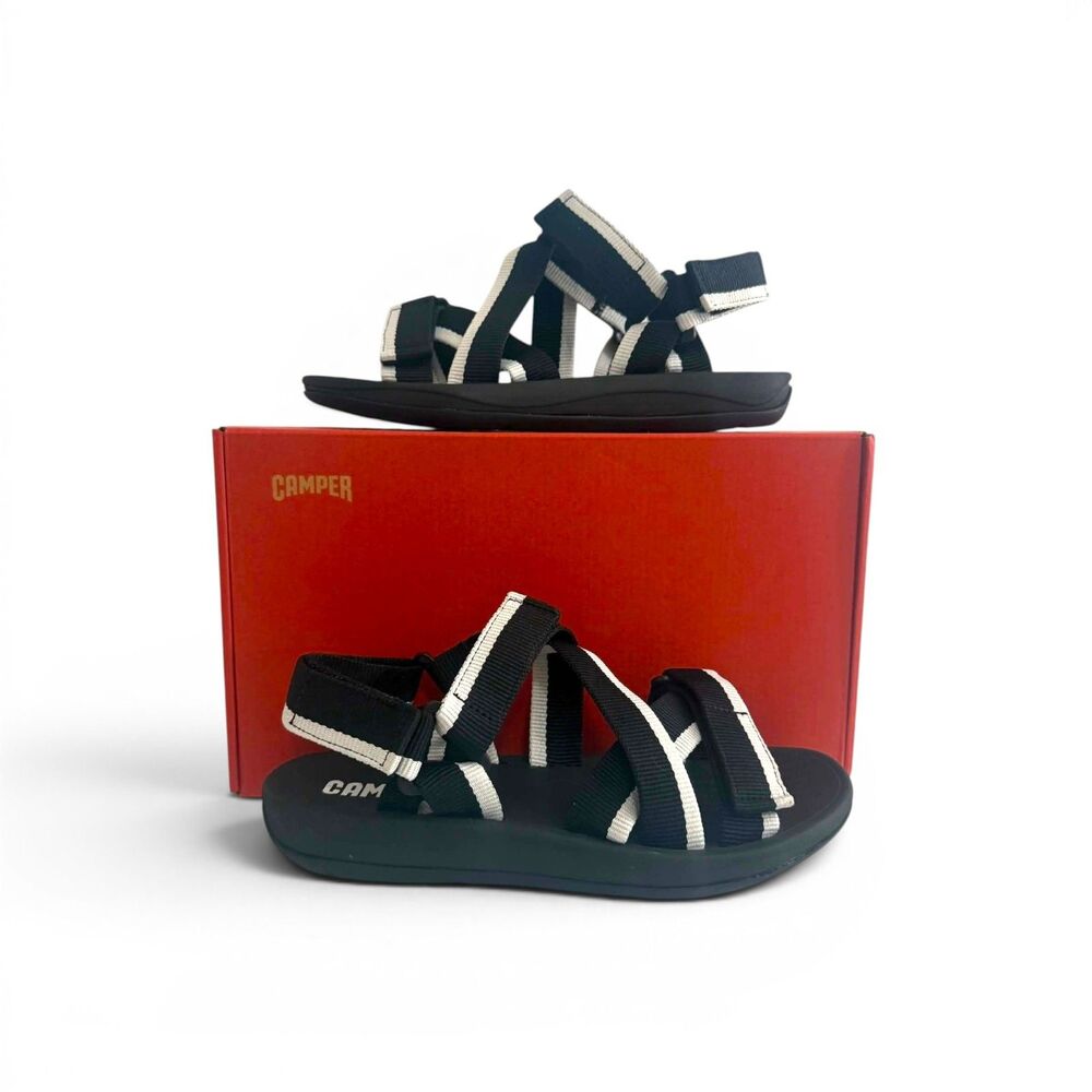 Camper Match K201325-001 Black Sandals for Women, New! Size EU 40, US 10